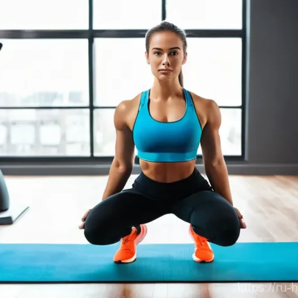 건강코칭 분야의 최신 기술 활용 - **Prompt 1: AI-Powered Personalized Workout**
"A fit and energetic young woman, approximately 25...