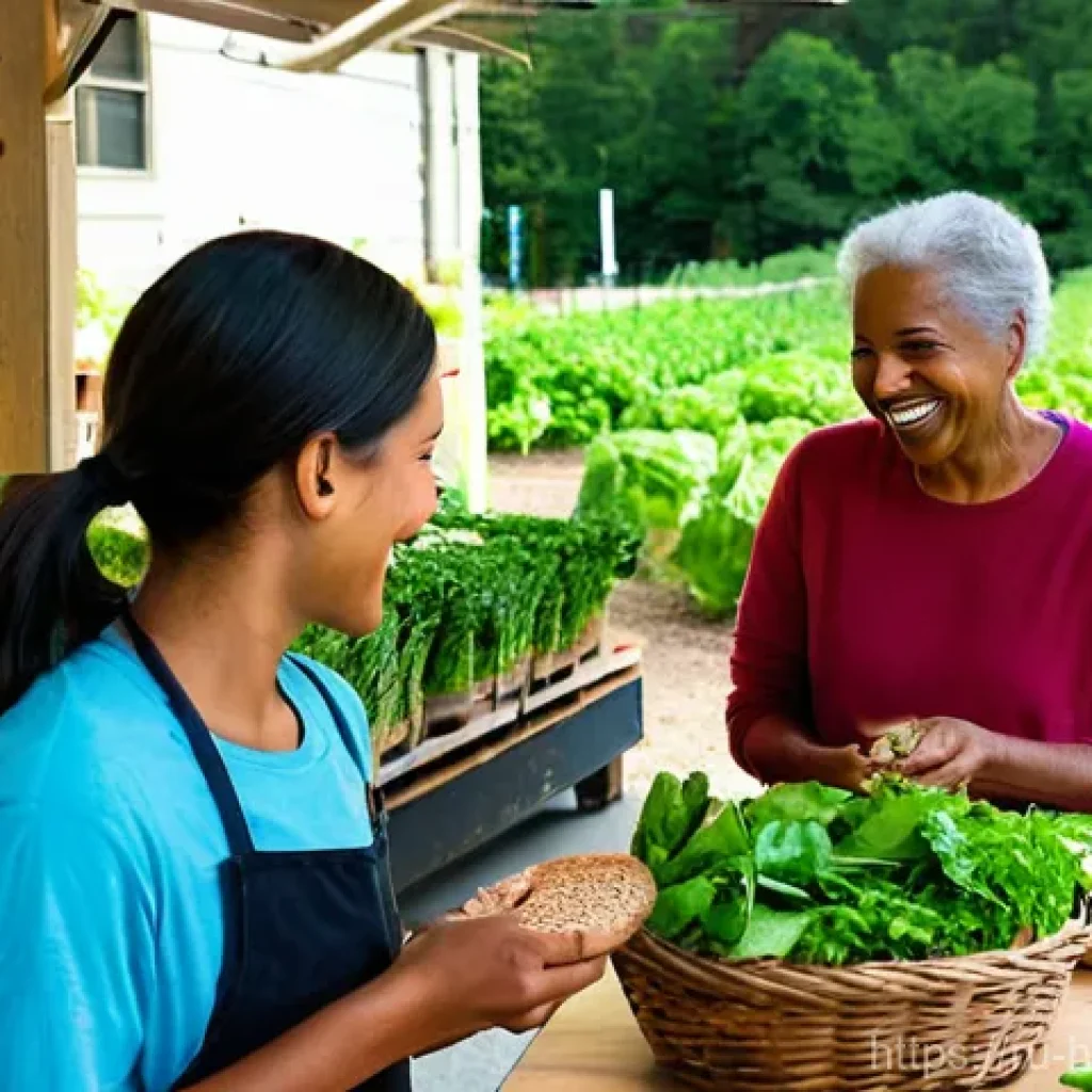 건강코칭과 웰니스 트렌드 - **Prompt: Food as a Friend and Local Bounty**
"A cozy, sunlit kitchen or a vibrant farmers' mark...
