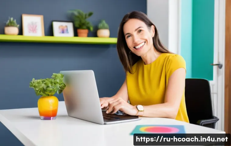 건강코칭 창업을 고려할 때 - **Prompt:** A dynamic and engaging female health coach, mid-30s, with a warm, encouraging smile. She...