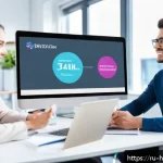 Home 18 건강코칭 직업군의 다양한 경로 - A professional health coach conducting an interactive online certification course, featuring a diver...